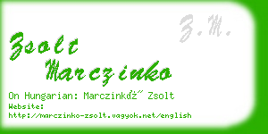 zsolt marczinko business card